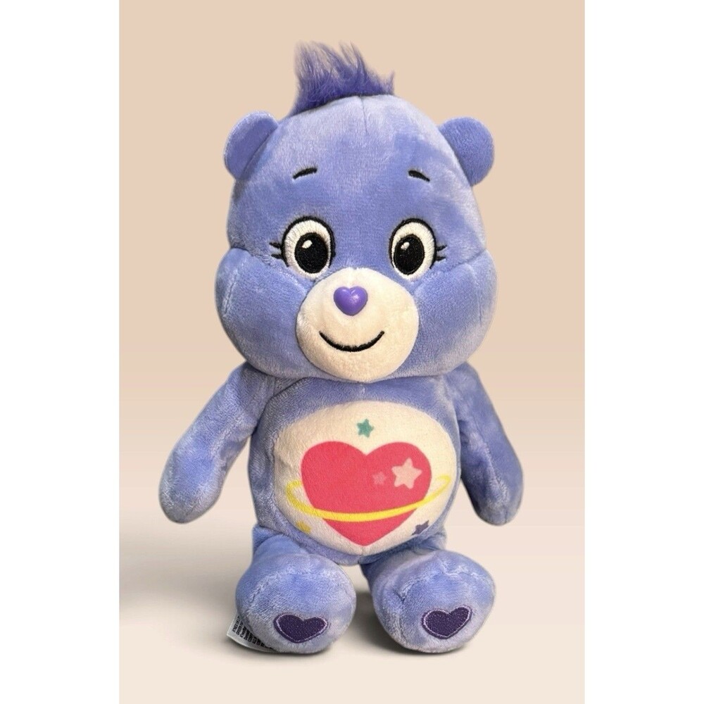 Basic Fun Daydream Care Bear 10" Plush Periwinkle Purple Stuffed Animal